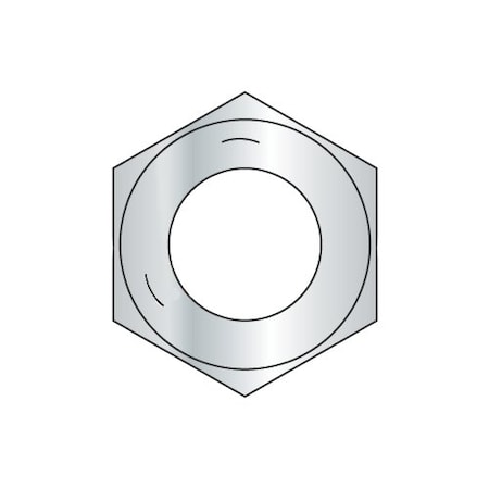 Newport Fasteners Hex Nut, 1/2"-13, Steel, Grade 5, Zinc Plated, 7/16 in Ht, 900 PK 793259